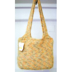 Wool bag with gold colors
