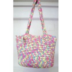 Wool bag with colors