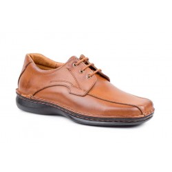 Cognac leather shoe
