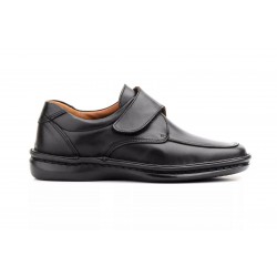 Leather sport shoe with...