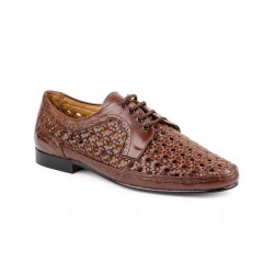 Brown leather shoe  width  10