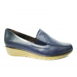 Navy blue confort shoe