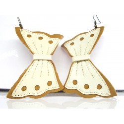 Butterfly- shaped leather...