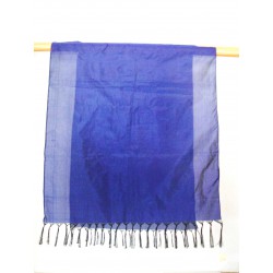 Blue silk shawl