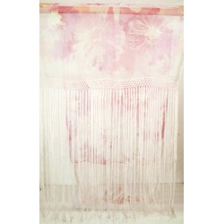 Pink chiffon shawl with...