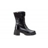 Bota de piel negra