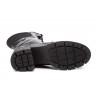 Bota de piel negra