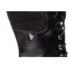 Bota de piel negra