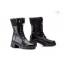 Bota de piel negra