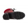 Bota de piel roja