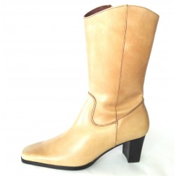 Boot camel skin  straight heel