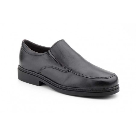Ibérico 1166 Zapato de piel negro muy cómodo, tallas normales y especiales