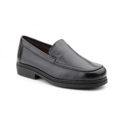 Ibérico 6061 Zapato de piel negro muy cómodo, tallas normales y especiales