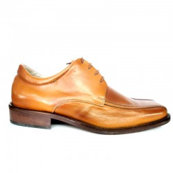 Zapato de piel cuero con cordones, Suela de Cuero, Cordones, Almasa