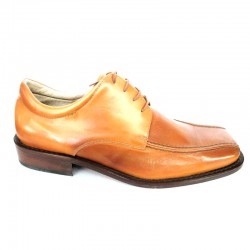 Zapato de piel cuero con cordones, Suela de Cuero, Cordones, Almasa