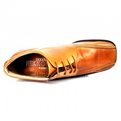 Zapato de piel cuero con cordones, Suela de Cuero, Cordones, Almasa