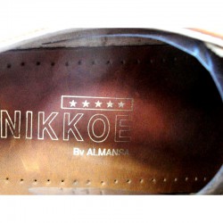 Zapato de piel cuero con cordones, Suela de Cuero, Cordones, Almasa