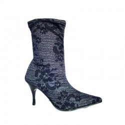 Elastic ankle boots in navy...