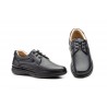 Black leather shoe