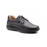 Black leather shoe