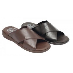 Brown leather sandal