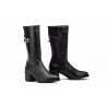 Ibérico 90731Black leather boots, zip, wide heel, rubber sole