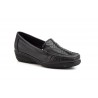 Antonella 3060  leather moccasin with wedge, non slip
