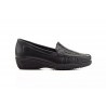 Antonella 3060  leather moccasin with wedge, non slip