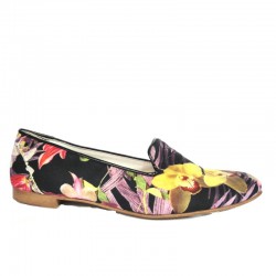 Satin Flat flower shoe,...