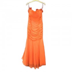 Orange Long party dress...