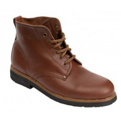 0123 Brown leather ankle...
