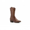 940 Boot  skin  straight heel, zipper closure, rubber sole.