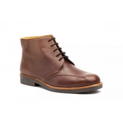 871 Brown leather ankle...