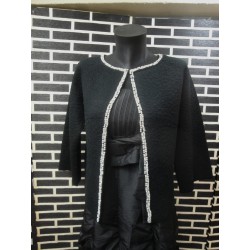 Cardigan black with clear...