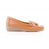 Antonella 2016 Leather moccasin, rubber sole, non slip, made in Spain