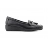 Antonella 2016 Leather moccasin, rubber sole, non slip, made in Spain