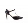 518 Black Heeled Shoes Women Voga