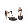 518 Black Heeled Shoes Women Voga