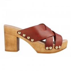 ‘black leather clogs’, ‘platform heel mules’, ‘footwear made in Spain’, ‘Marila clogs’, and ‘Marila Chicago’