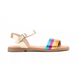 602 Leather wedge sandals, confort insole, non-slip