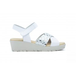 3136  Leather wedge sandals, gel insole, non-slip