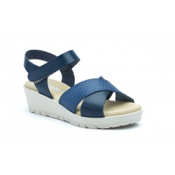 3135  Leather wedge sandals, gel insole, non-slip