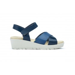 3135  Leather wedge sandals, gel insole, non-slip