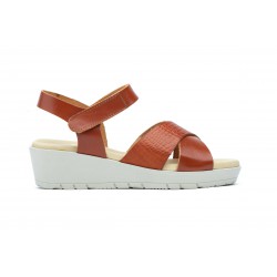 3135  Leather wedge sandals, gel insole, non-slip