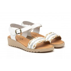 210 Leather wedge sandals, gel insole, soft, non slip