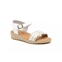 210 Leather wedge sandals, gel insole, soft, non slip