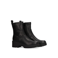 Etika Black booties,zip closure, heel, rubber sole, non slip