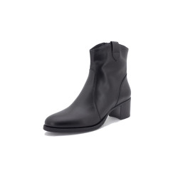 Black  Leather boots Women...