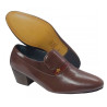 CANTOS 2012. LEATHER SHOE WITH HEEL, MADE IN SPAIN.