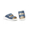 Bioup 780 Sandalia de piel con velcro, planta de leather y ligera